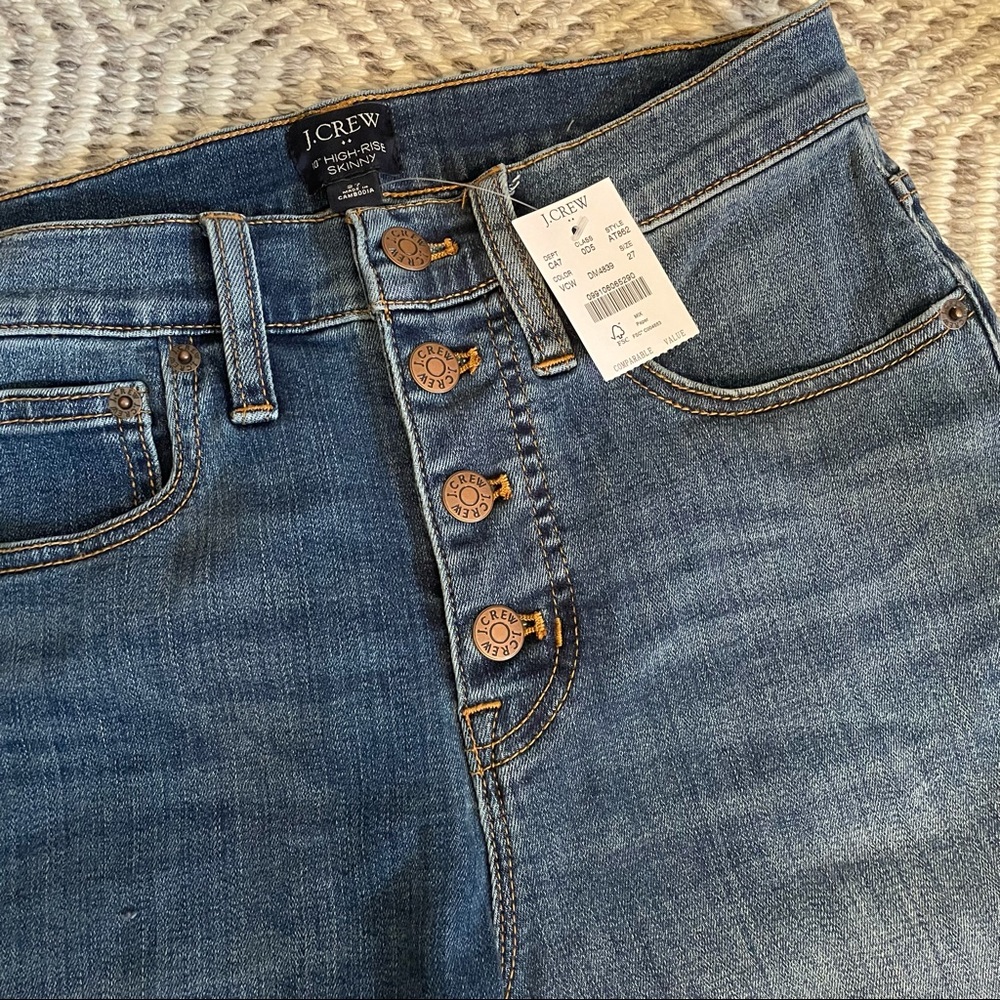 NWT J. Crew 10” Highest-Rise Skinny Jeans